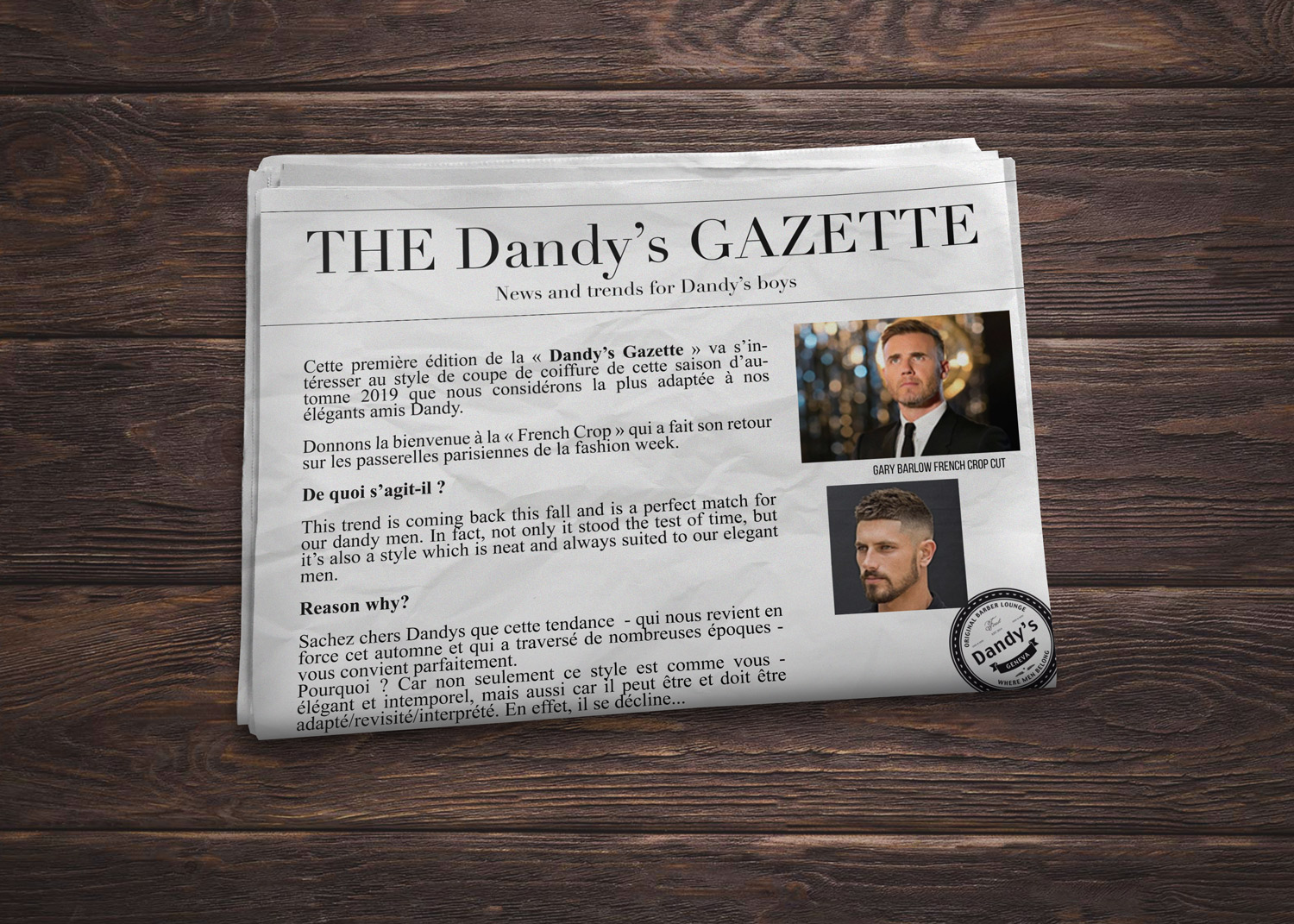 Dandy’s Gazette – The French Crop